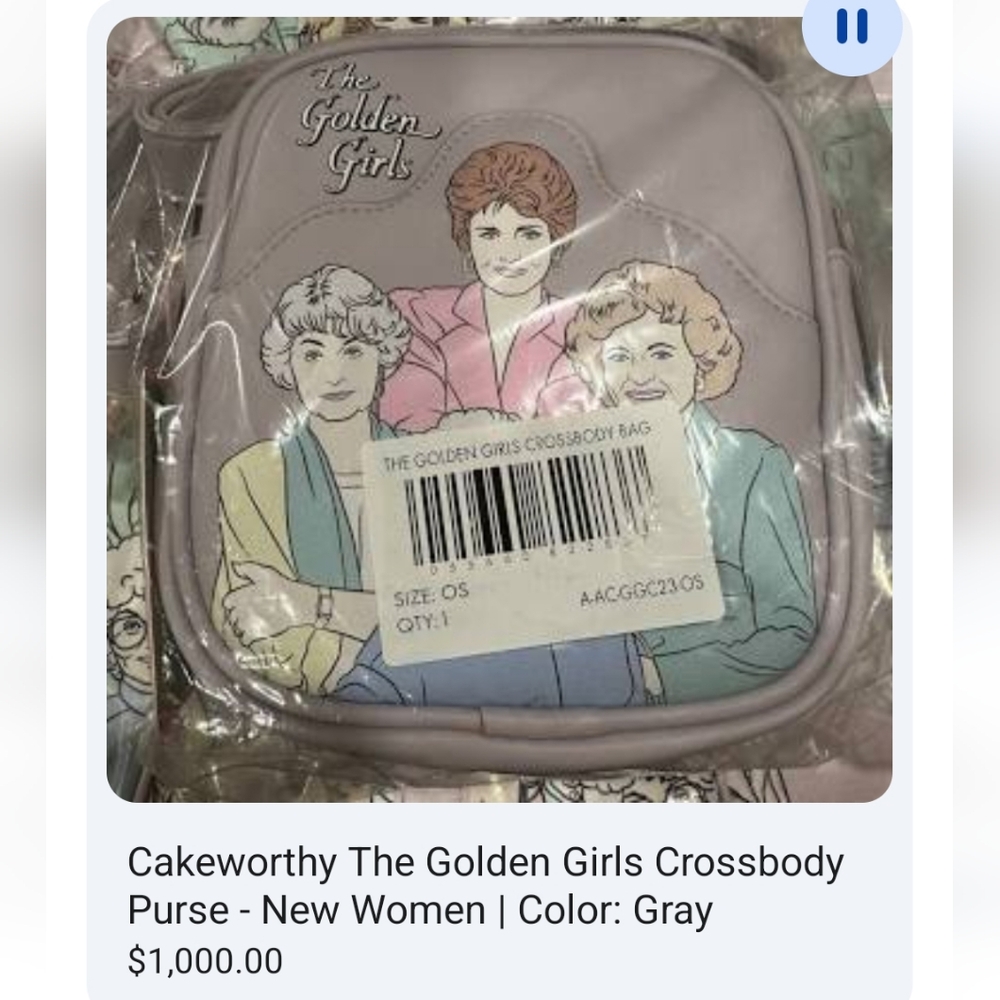 Golden Girls Super RAre Bag! Sale Today